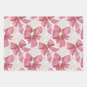 Pink Gold Kariert Boys Weihnachten Geschenkpapier Set (Vorderseite 3)