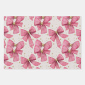 Pink Gold Kariert Boys Weihnachten Geschenkpapier Set (Vorderseite 2)