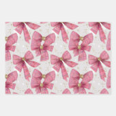 Pink Gold Kariert Boys Weihnachten Geschenkpapier Set (Vorderseite)