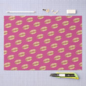 Pink Gold Kiss Lips Seidenpapier (Handwerk)