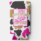 Pink Gold Last Rodeo Bachelorette Party Selters Dosenkühler (Vorderseite)