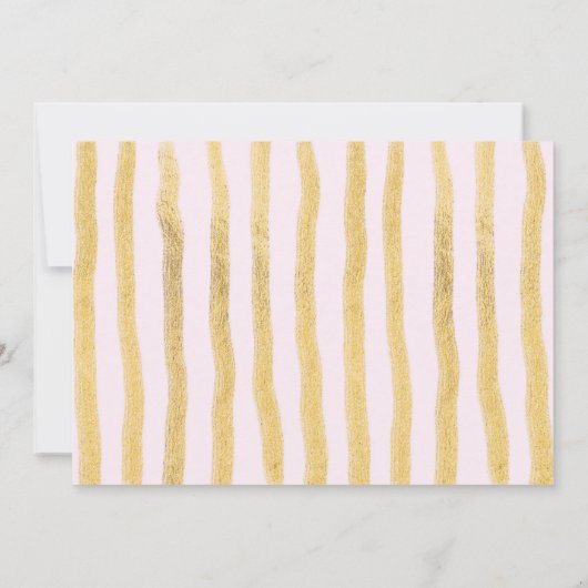 Pink Gold Liebe ist ein Reise-Brautparty Einladung (Rückseite)