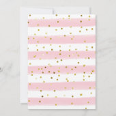 Pink Gold Llama Mama Baby Dusche Einladung (Rückseite)