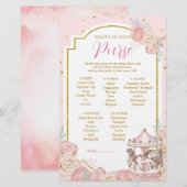 Pink & Gold Magisches Karussell, was in Ihrer Geld (Vorne/Hinten)