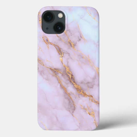 Pink & Gold Marble iPhone Case - Luxe Glam Serie (Rückseite)