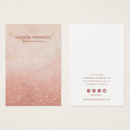 Pink & Gold Marble Jewelry Necklace Display