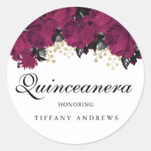 Pink Gold Marsala Blume Quinceanera Gefallen