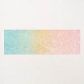 Pink Gold Mint Glitzer Ombre Luxus Design Yogamatte (Rückseite (Horizontal))