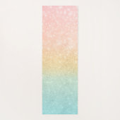 Pink Gold Mint Glitzer Ombre Luxus Design Yogamatte (Rückseite)