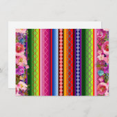 Pink & gold Miss Quinceañera Mexikanische Karte (Vorne/Hinten)