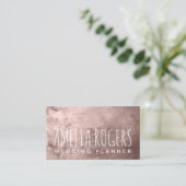 Pink Gold Paint Metallic Visitenkarte (Stehend Vorderseite)