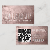 Pink Gold Paint Metallic Visitenkarte (Vorne/Hinten)