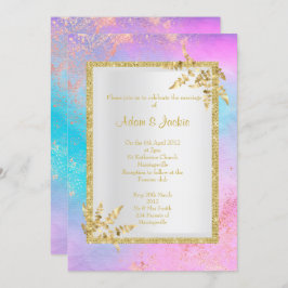 PINK GOLD Pastel Marble ELEGANT CLASSY WEDD Einladung
