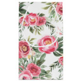 Pink Gold Peonies Brautparty Kleine Geschenktüte (Rückseite)