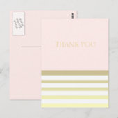 Pink & Gold Persönliche oder Geschäftsleute Vielen Postkarte (Vorne/Hinten)