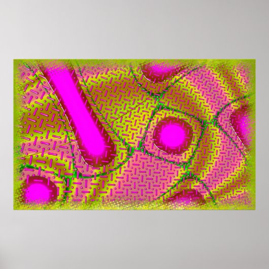 Pink & Gold, pochedelisch Poster (Vorne)