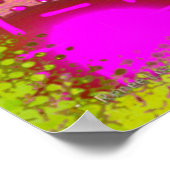 Pink & Gold, pochedelisch Poster (Ecke)