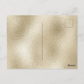 Pink Gold Princess Baby Dusche Einladung Postkarte (Rückseite)