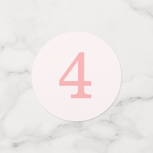 Pink Gold Princess Party Custom Birthday Table Konfetti (Klein Vorderseite)