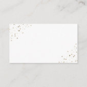 Pink Gold Princess Quinceañera Begleitkarte (Rückseite)