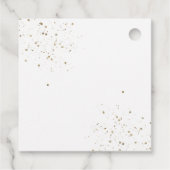 Pink Gold Princess Quinceañera Geschenkanhänger (Rückseite)