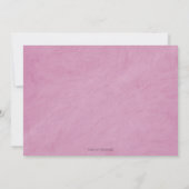 Pink Gold Princess Spanish Quinceñera Einladung (Rückseite)