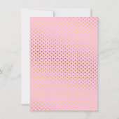 Pink Gold Princess Vorhänge Kinderdusche Einladung (Rückseite)