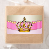 Pink Gold Princess Water Flasche Labels (Insitu)
