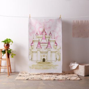 Pink-Gold-Prinzessin-Fotobooth-Fotohintergrund Stoff