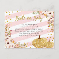 Pink Gold Pumpkin Books for Baby