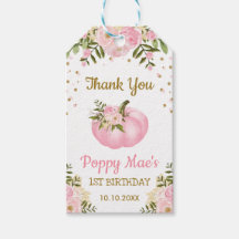 Pink Gold Pumpkin Girl Geburtstagsparty Favoriten