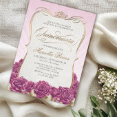 Pink Gold Quinceañera Einladung