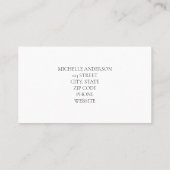 Pink Gold Rainbow Agate Visitenkarte (Rückseite)