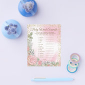 Pink Gold Rose Babys Breath Girl Showspiele Flyer (Einzeln)
