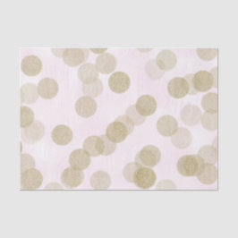 Pink & Gold Shimmer Glitzer Dots Seidenpapier
