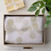 Pink & Gold Shimmer Glitzer Dots Seidenpapier (Geschenk)