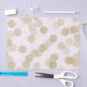 Pink & Gold Shimmer Glitzer Dots Seidenpapier (Handwerk)