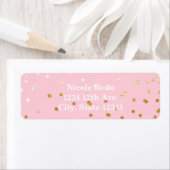 Pink & Gold Shiny Confetti Dots Chic Modern (Insitu)
