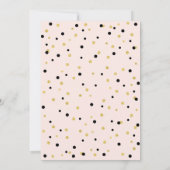 Pink & Gold Simple 30. Geburtstag Party Einladung (Rückseite)