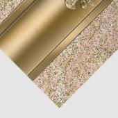 Pink & Gold Sparkle Glitterie Lilie Party Seidenpapier (Ausschnitt)