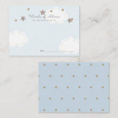 Pink Gold Stars & Clouds Beratung Begleitkarte (Vorne/Hinten)