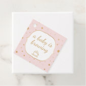 Pink Gold Stars Ein Baby braut danke Geschenkanhänger (Beispiel)