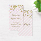 Pink Gold Stripes Brautparty Liebesmarken (Schreibtisch)