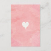 Pink Gold Sweetheart Babydusche Bücher für Baby Begleitkarte (Rückseite)