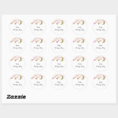 Pink Gold Tinkle Tinkle Danke Sticker (Blatt)