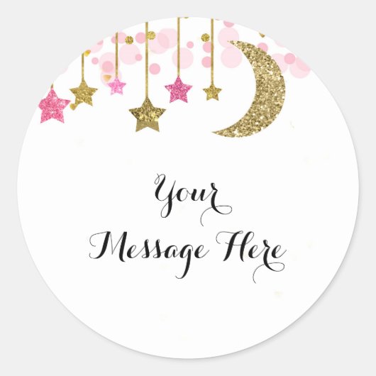 Pink Gold Tinkle Tinkle Danke Sticker (Vorderseite)