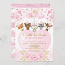 Pink Gold Valentines Sweetheart Baby Girl Dusche