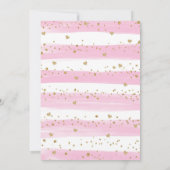 Pink Gold Valentines Woodland Drive by Baby Showro Einladung (Rückseite)