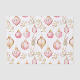 Pink Gold Vintage Weihnachtsschmuck Seidenpapier