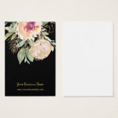 Pink Gold Watercolor Blume Benutzerdefinierte Earr (Vorne & Hinten)